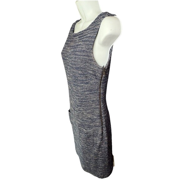 Banana Republic Sleeveless Tweed Dress Women's Size 6 Navy Sheath Lined - Picture 9 of 9